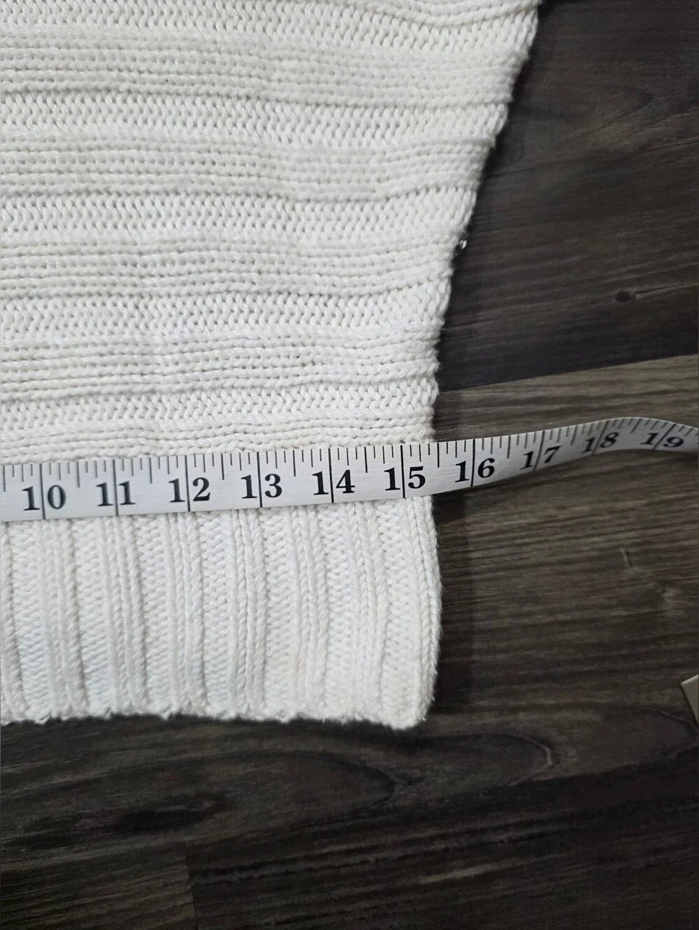 Anthropologie Moth Sweater Womens  White Open Knit Crochet Pullover Boho Chic